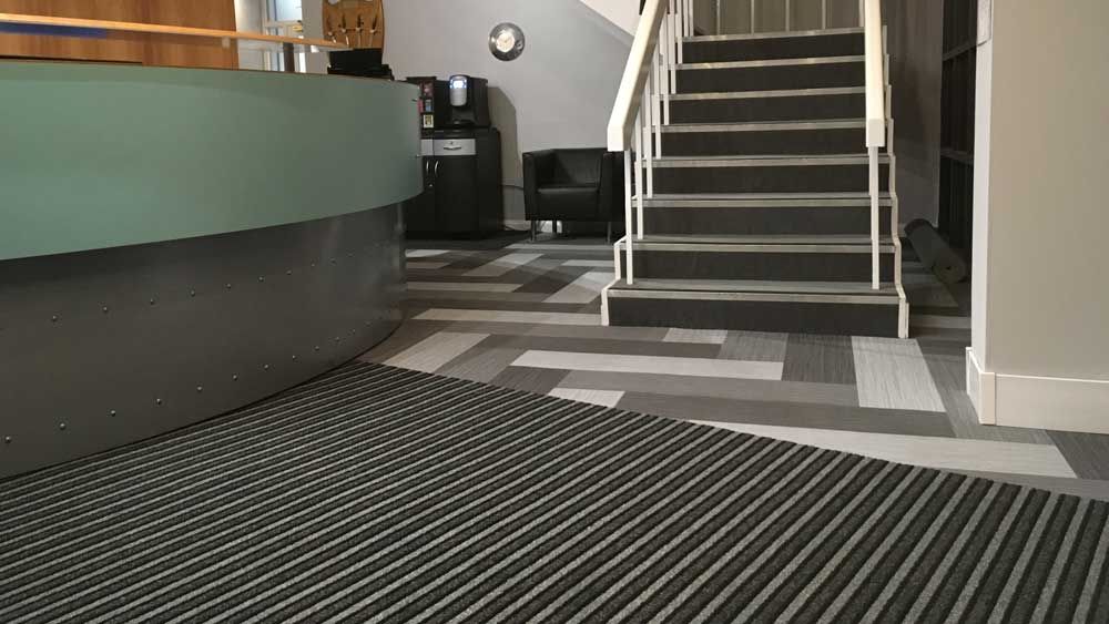 carpeted area