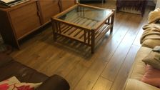 wooden floor in a living room