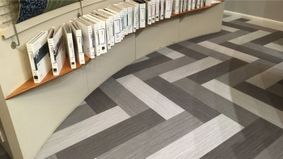 carpets in a library