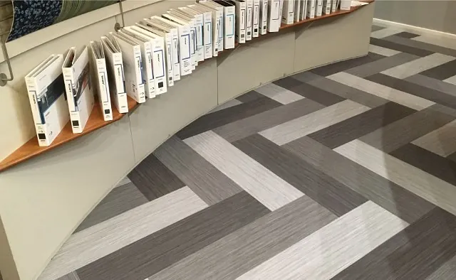 carpets in a library