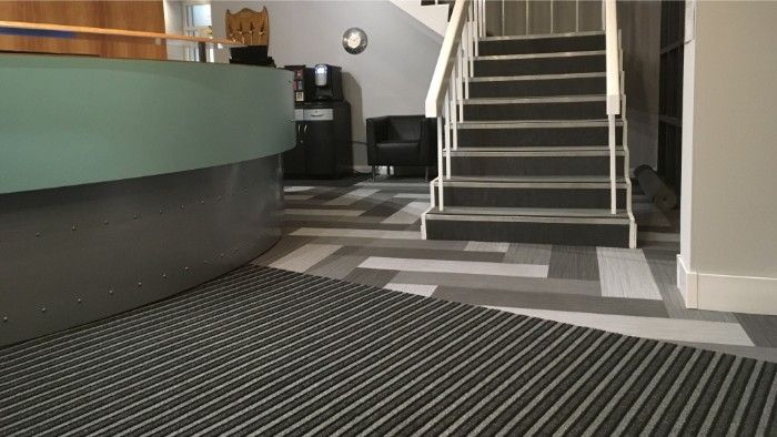 carpets next to staircase